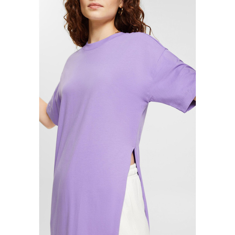 CAMISETA LARGA CON ABERTURA LATERAL MUJER ESPRIT