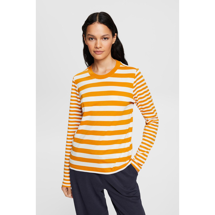CAMISETA DE MANGA LARGA A RAYAS MUJER ESPRIT