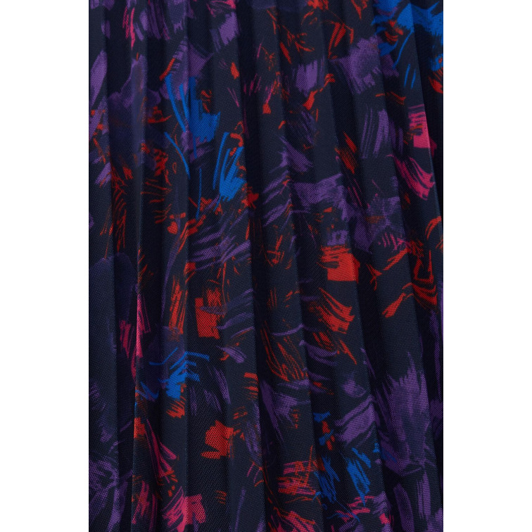 VESTIDO MIDI DE MALLA ESTAMPADO MUJER ESPRIT