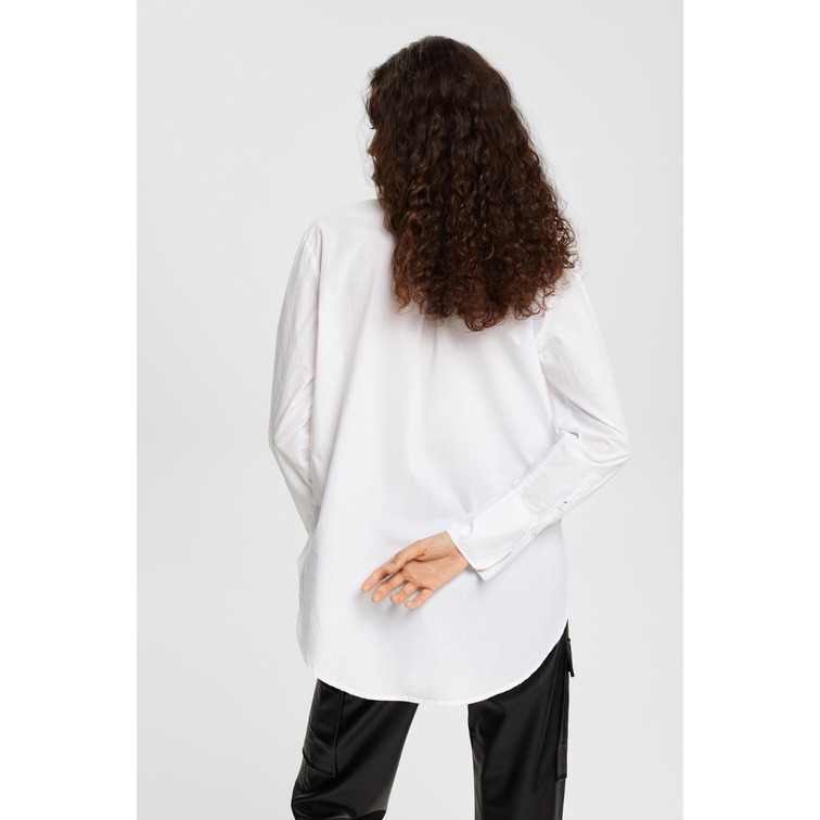 CAMISA CON OJALES A CONTRASTE MUJER ESPRIT