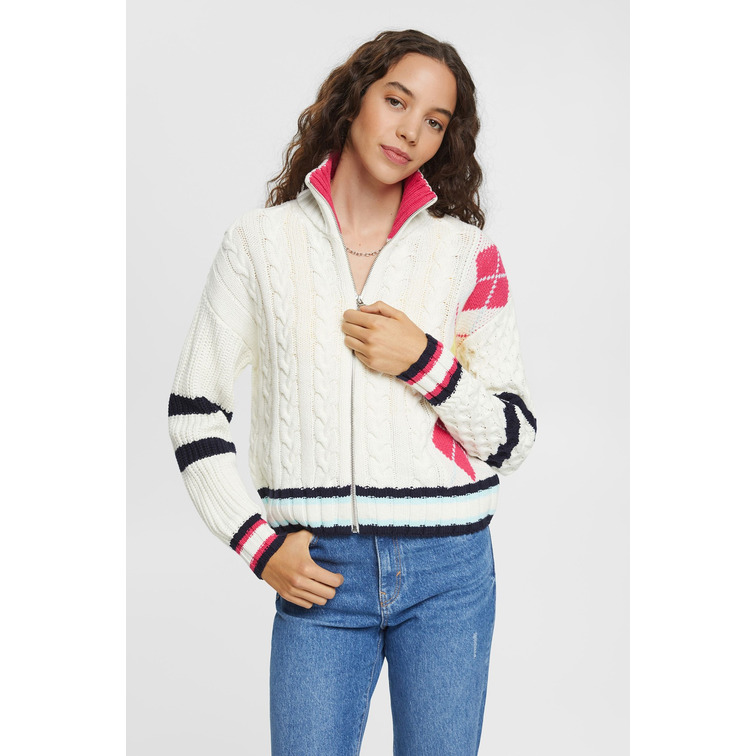 CÁRDIGAN CON CREMALLERA MUJER ESPRIT