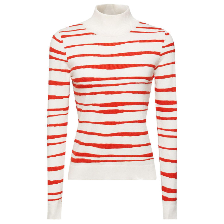 JERSEY DE RAYAS CON CUELLO ALTO MUJER ESPRIT
