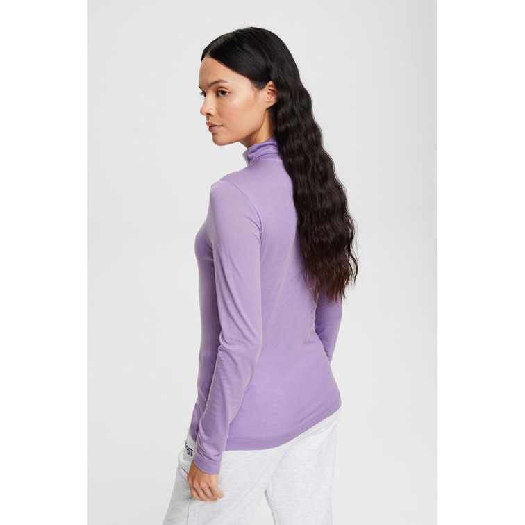 CAMISETA DE MANGA LARGA CON CUELLO ALTO MUJER ESPRIT