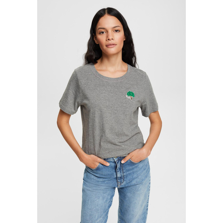 CAMISETA CON ESTAMPADO EN EL PECHO MUJER ESPRIT