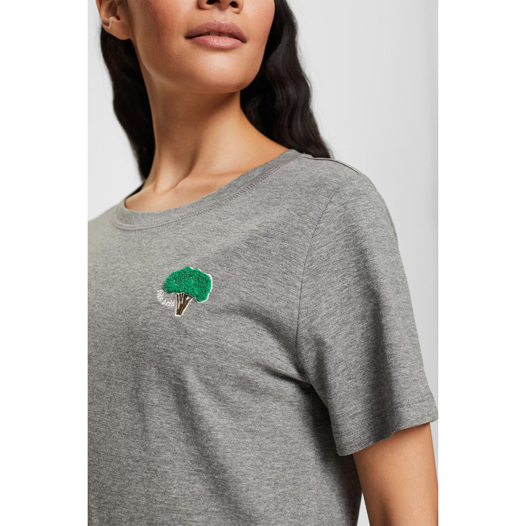 CAMISETA CON ESTAMPADO EN EL PECHO MUJER ESPRIT