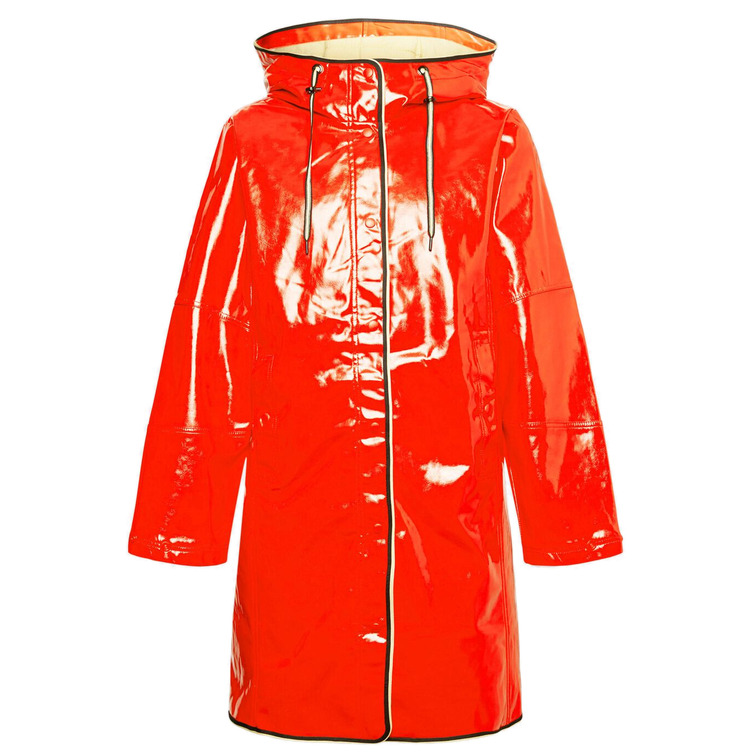 IMPERMEABLE CON ACABADO BRILLANTE MUJER ESPRIT