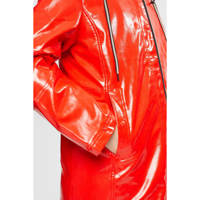 IMPERMEABLE CON ACABADO BRILLANTE MUJER ESPRIT
