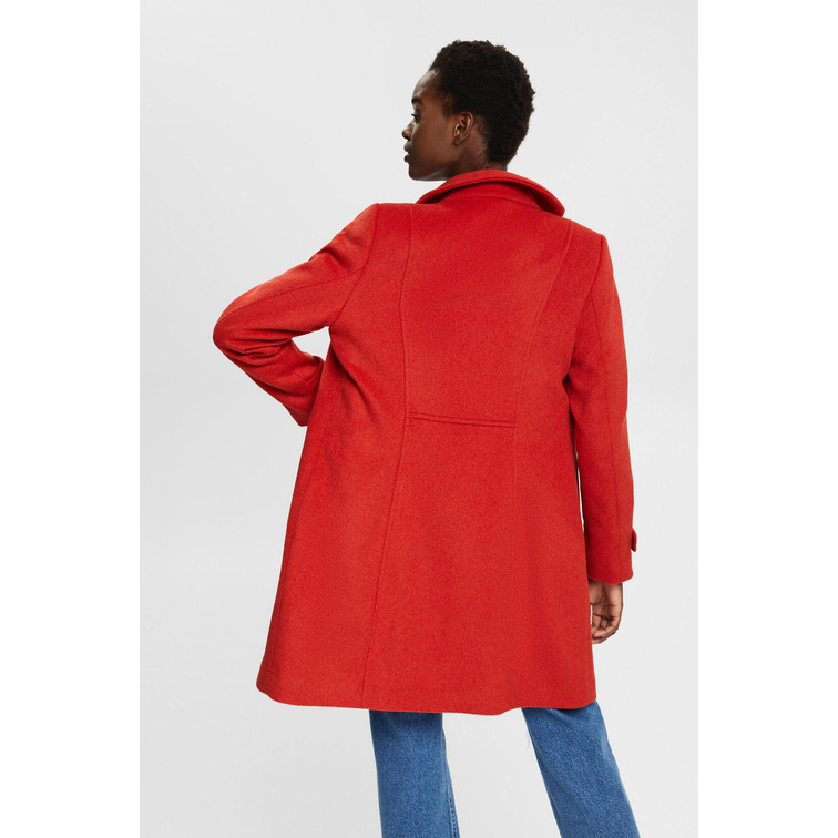 ABRIGO EN MEZCLA DE LANA RECICLADA MUJER ESPRIT