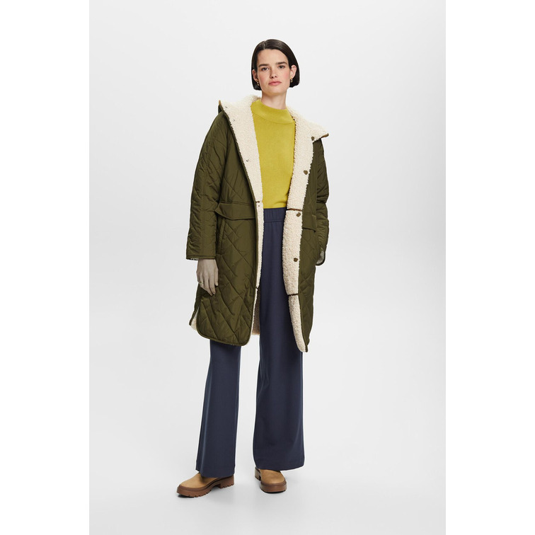 ABRIGO REVERSIBLE CON BORREGUILLO MUJER ESPRIT
