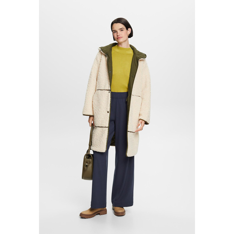 ABRIGO REVERSIBLE CON BORREGUILLO MUJER ESPRIT