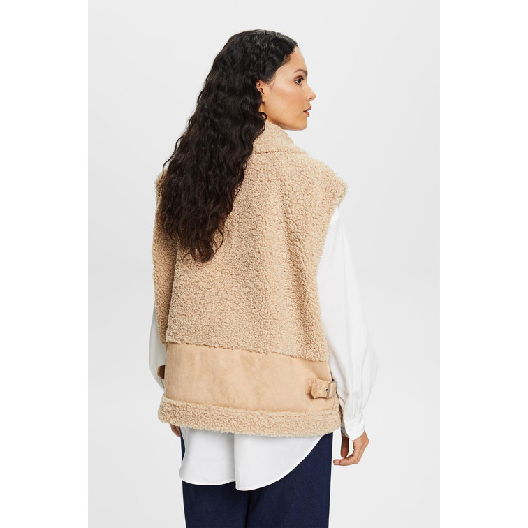 CHALECO DE BORREGUILLO MUJER ESPRIT