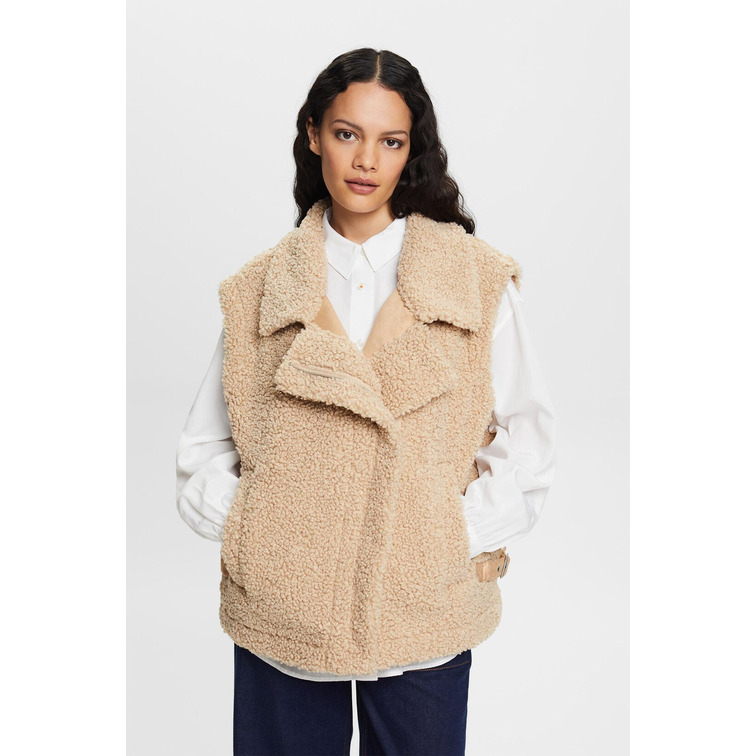 CHALECO DE BORREGUILLO MUJER ESPRIT