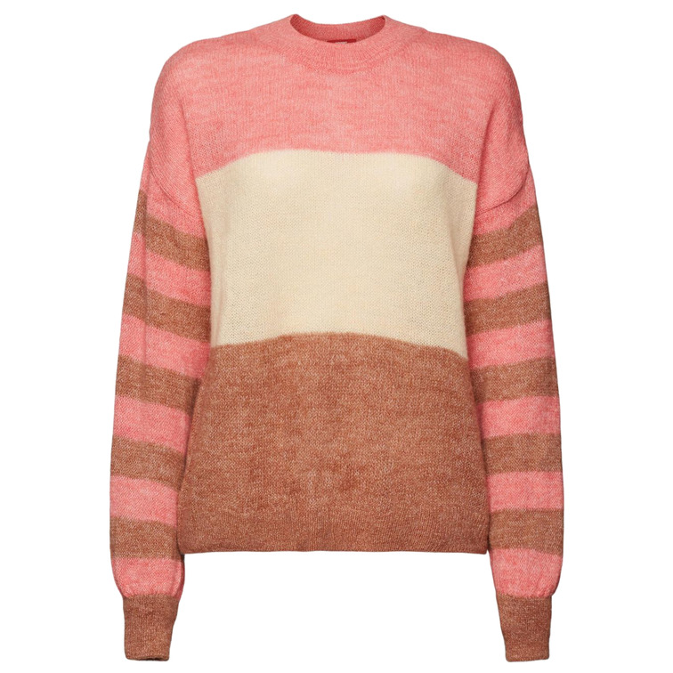 JERSEY CON BLOQUES DE COLOR EN MEZCLA DE LANA MUJER ESPRIT