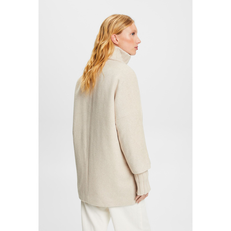 ABRIGO OVERSIZE EN MEZCLA DE LANA MUJER ESPRIT