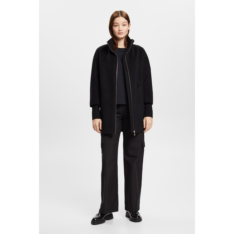 ABRIGO OVERSIZE EN MEZCLA DE LANA MUJER ESPRIT