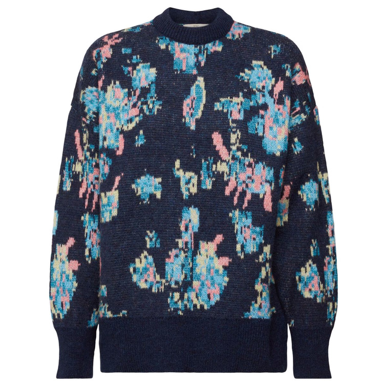 JERSEY JACQUARD EN MEZCLA DE LANA MUJER ESPRIT