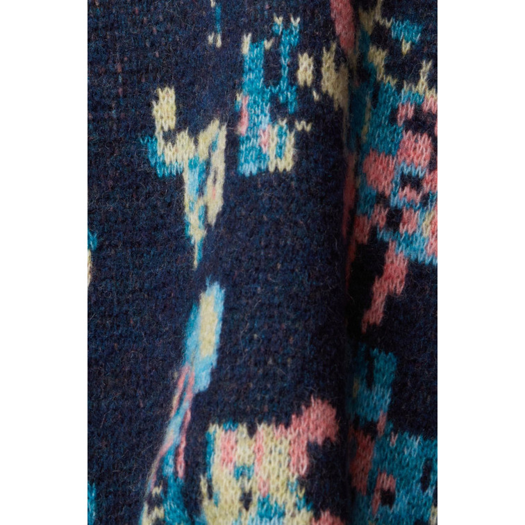 JERSEY JACQUARD EN MEZCLA DE LANA MUJER ESPRIT