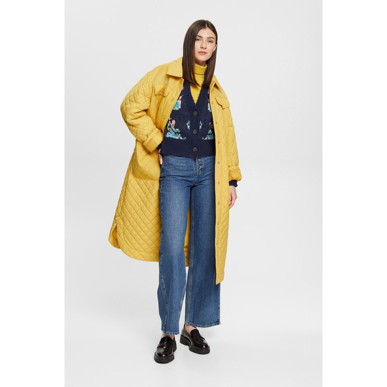 CÁRDIGAN JACQUARD EN MEZCLA DE LANA MUJER ESPRIT