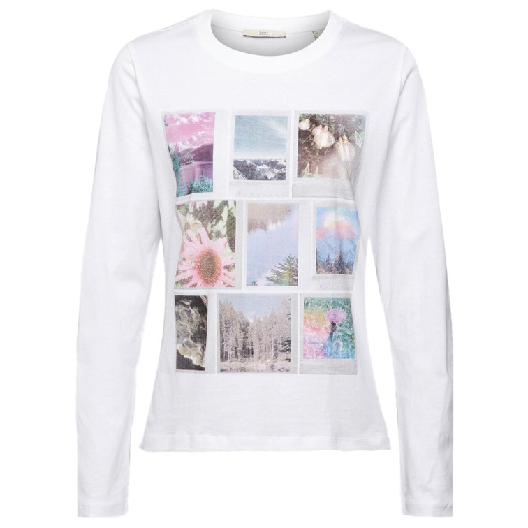 CAMISETA DE MANGA LARGA ESTAMPADA MUJER ESPRIT