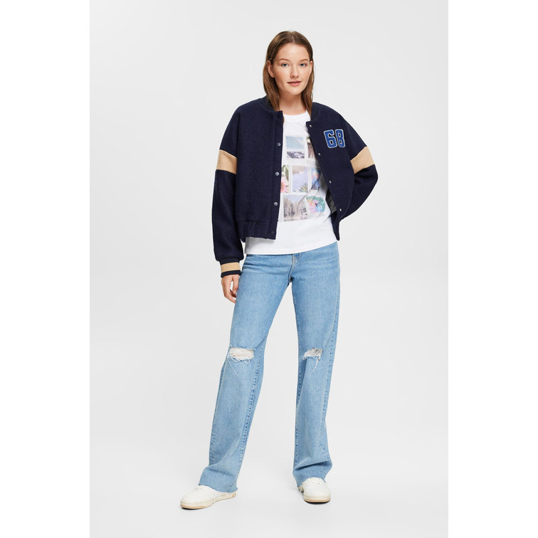 CAMISETA DE MANGA LARGA ESTAMPADA MUJER ESPRIT