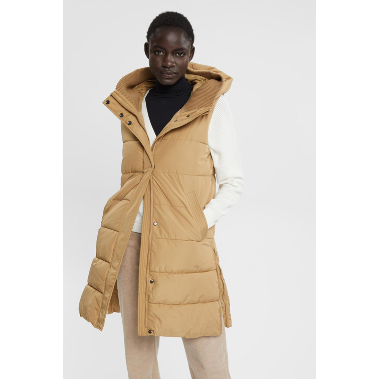 CHALECO ACOLCHADO CON CAPUCHA MUJER ESPRIT