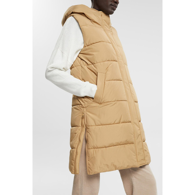 CHALECO ACOLCHADO CON CAPUCHA MUJER ESPRIT
