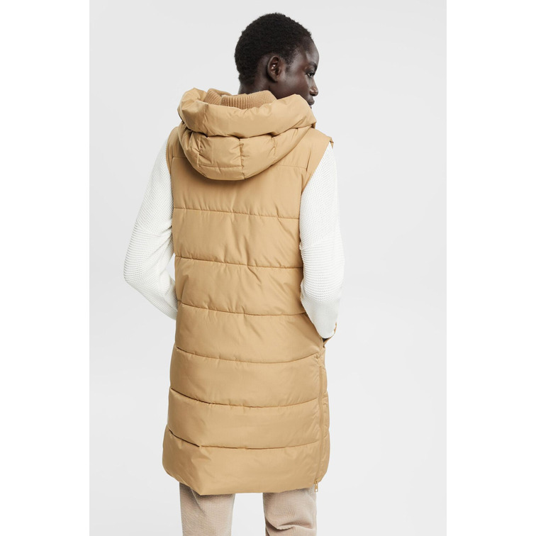 CHALECO ACOLCHADO CON CAPUCHA MUJER ESPRIT