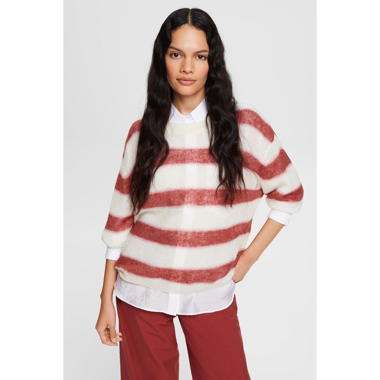 JERSEY DE MANGA CORTA A RAYAS MUJER ESPRIT