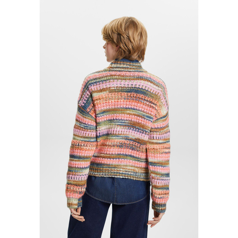 JERSEY A RAYAS EN MEZCLA DE LANA MUJER ESPRIT