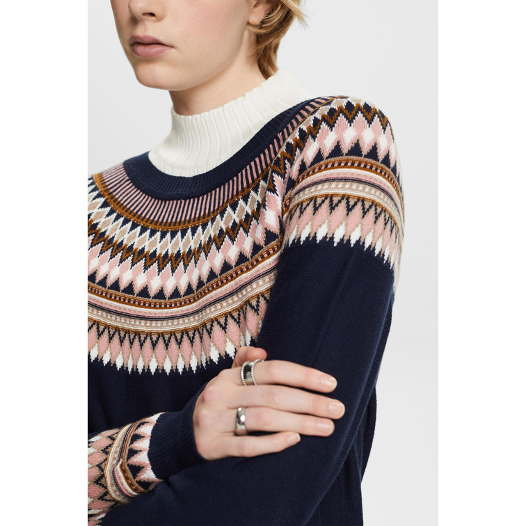 JERSEY JACQUARD DE ALGODÓN MUJER ESPRIT