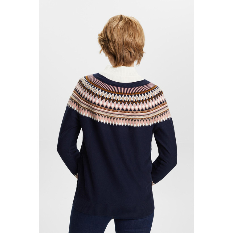 JERSEY JACQUARD DE ALGODÓN MUJER ESPRIT