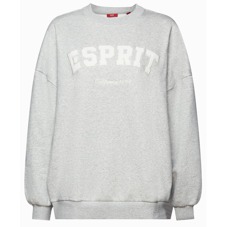 SUDADERA DE FELPA CON LOGO MUJER ESPRIT