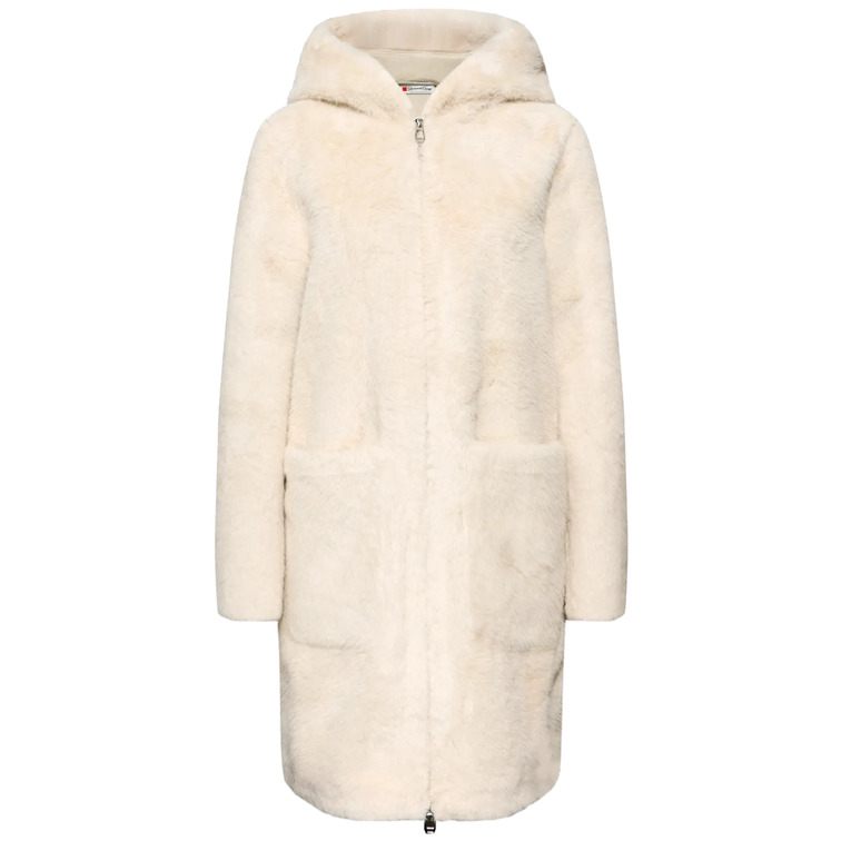 ABRIGO MUJER  STREET FAKE FUR COAT W. HOODY