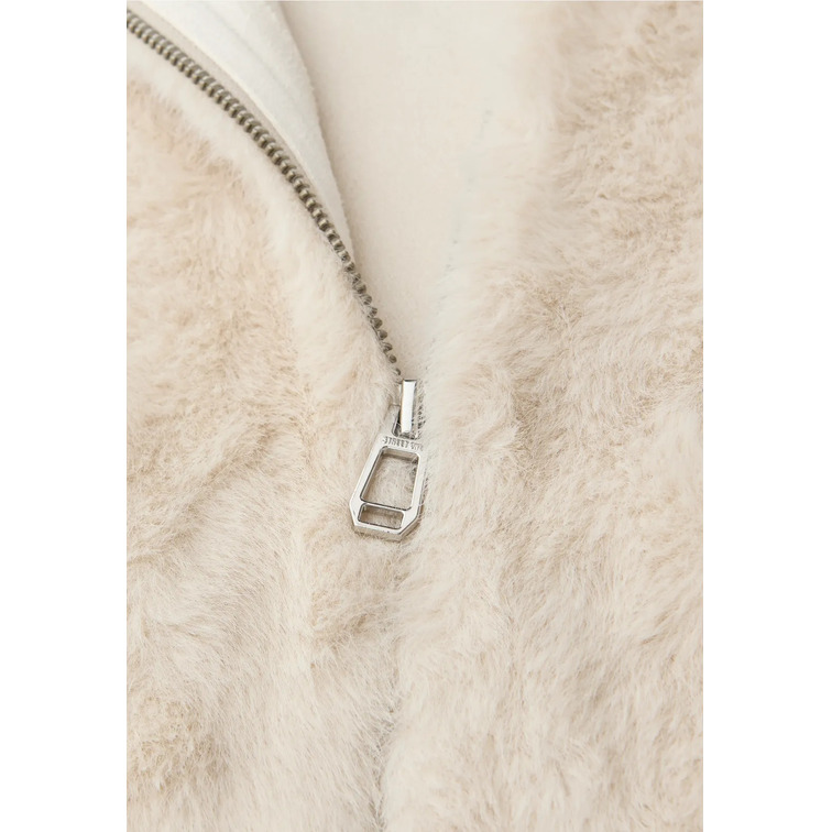 ABRIGO MUJER  STREET FAKE FUR COAT W. HOODY