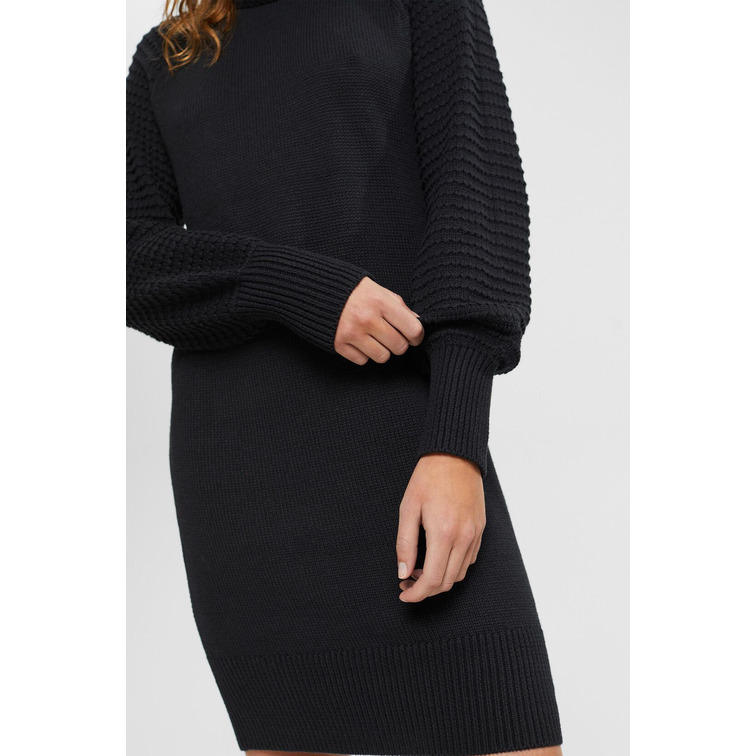 VESTIDO DE PUNTO CON CUELLO ALTO MUJER ESPRIT