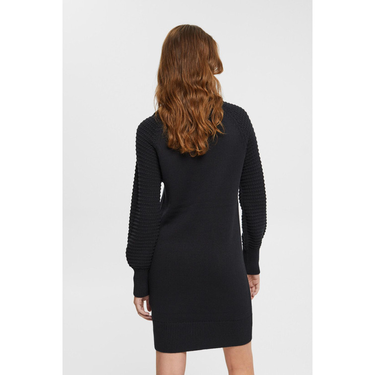 VESTIDO DE PUNTO CON CUELLO ALTO MUJER ESPRIT