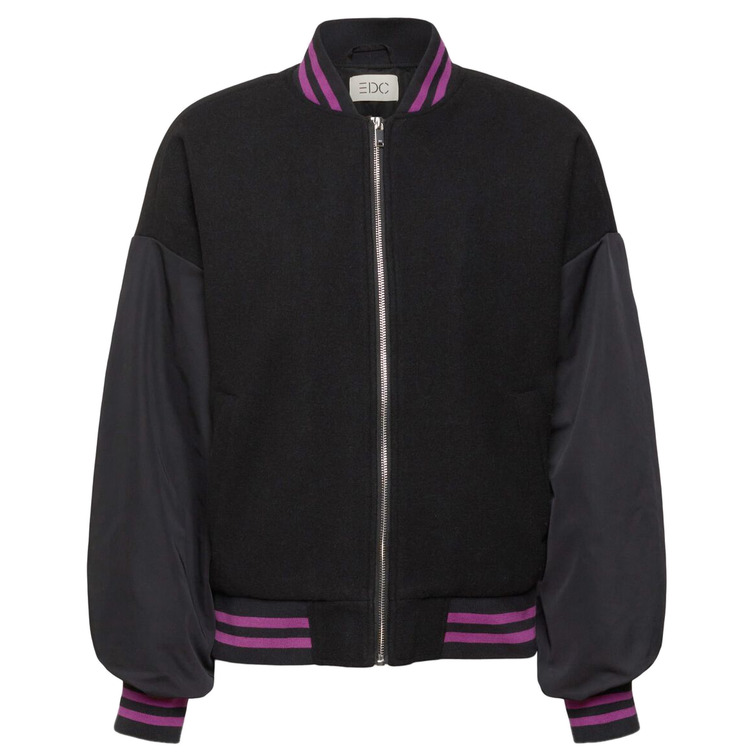 CAZADORA COMBINADA ESTILO BOMBER MUJER ESPRIT