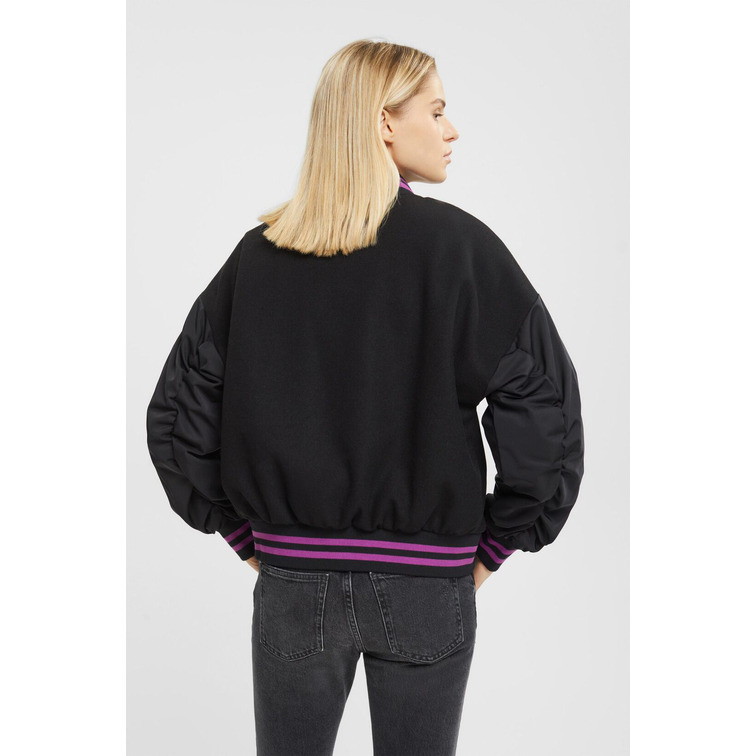 CAZADORA COMBINADA ESTILO BOMBER MUJER ESPRIT