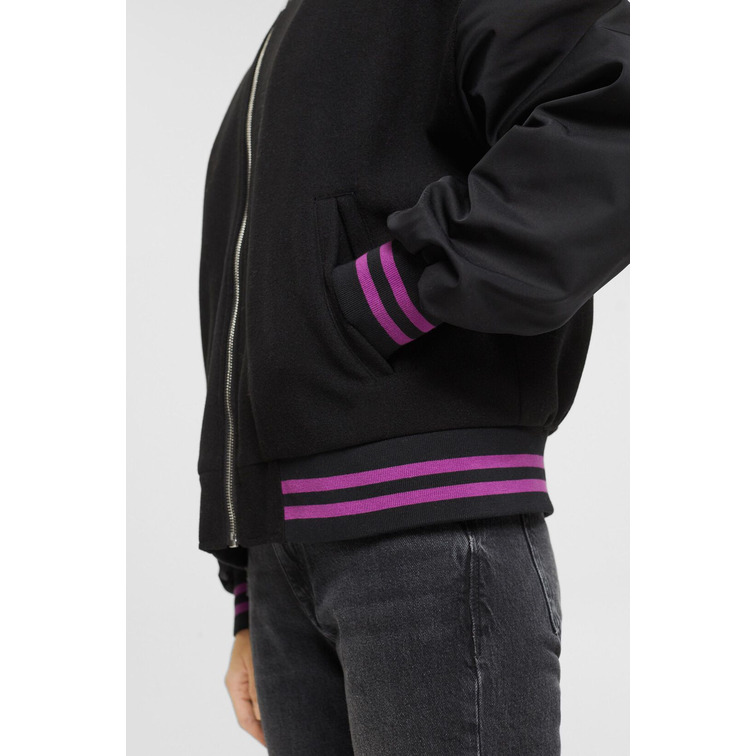 CAZADORA COMBINADA ESTILO BOMBER MUJER ESPRIT