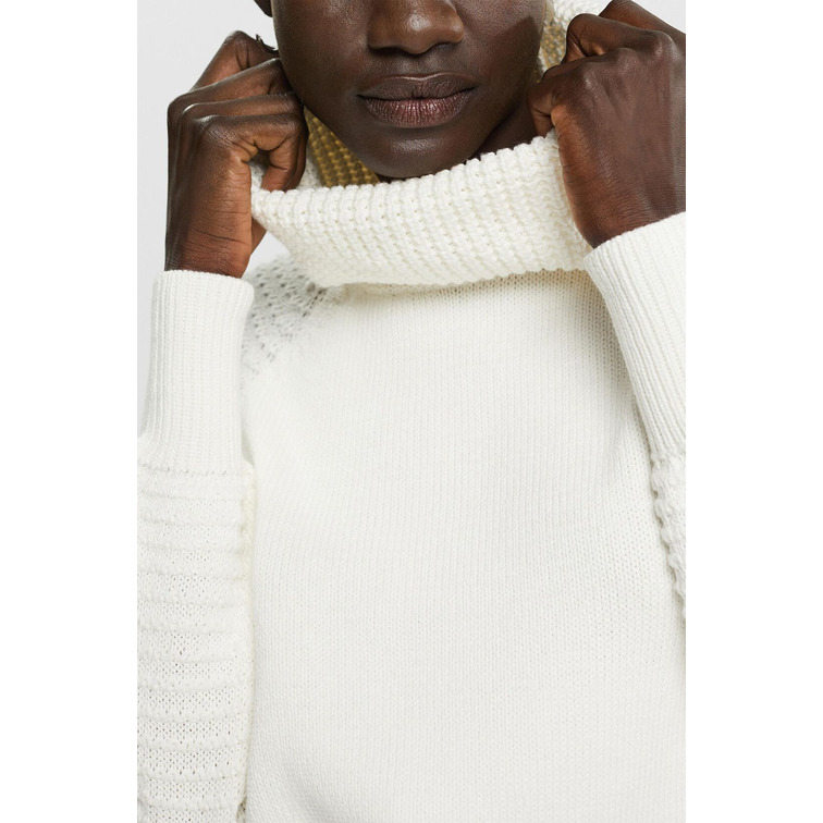 JERSEY DE PUNTO CON CUELLO ALTO MUJER ESPRIT