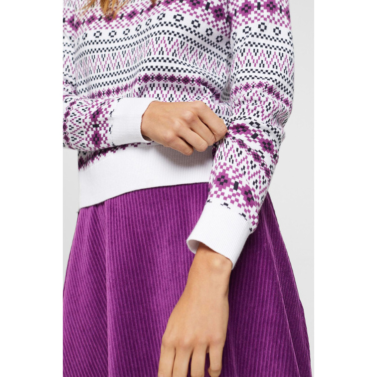 JERSEY DE PUNTO CON DISEÑO JACQUARD MUJER ESPRIT