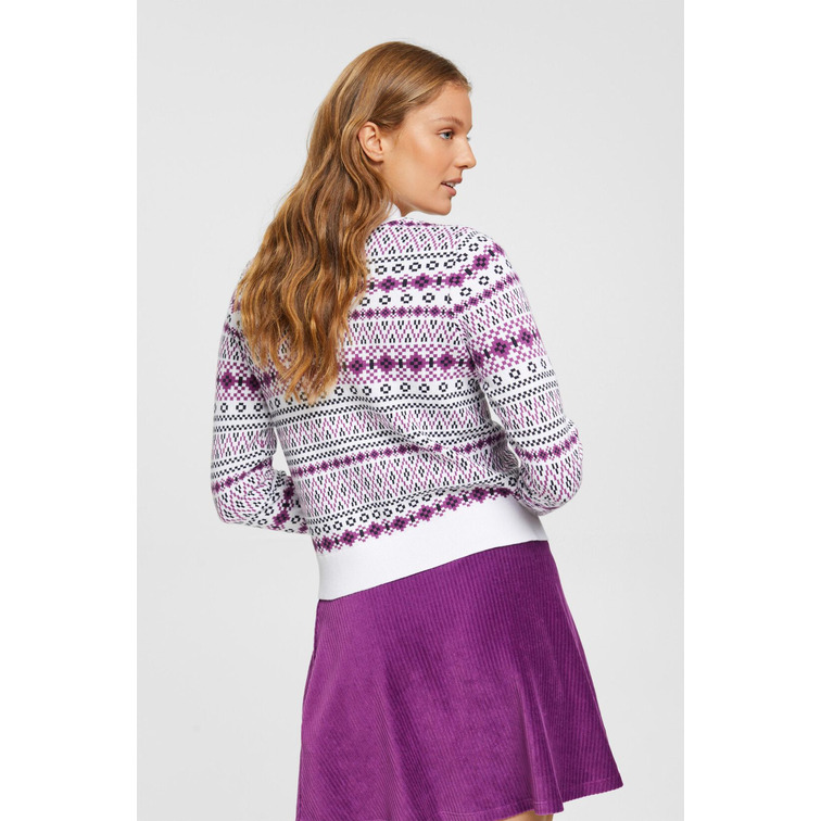 JERSEY DE PUNTO CON DISEÑO JACQUARD MUJER ESPRIT