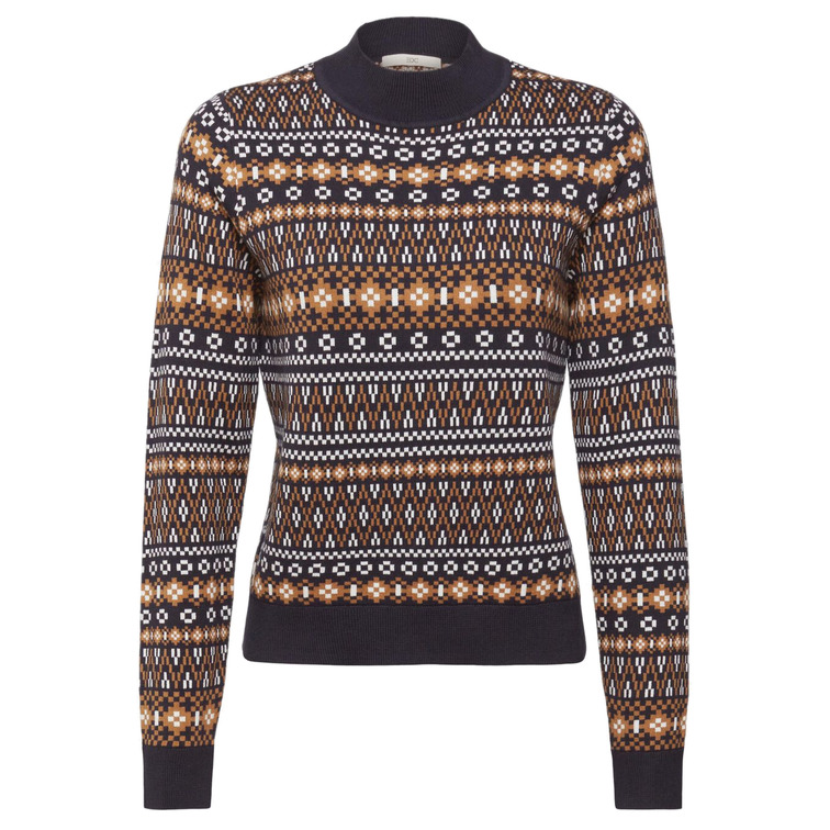 JERSEY DE PUNTO CON DISEÑO JACQUARD MUJER ESPRIT