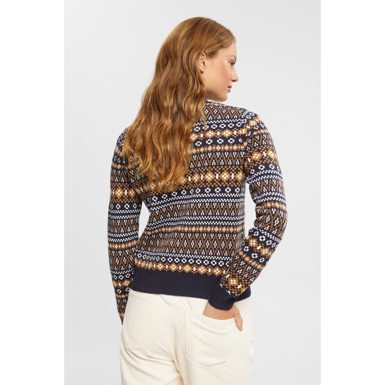 JERSEY DE PUNTO CON DISEÑO JACQUARD MUJER ESPRIT