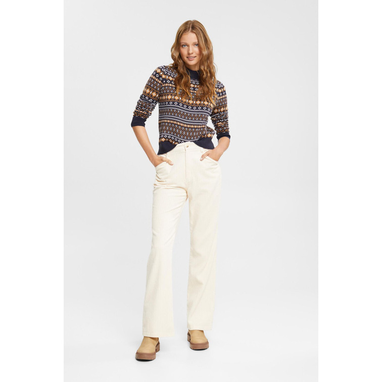 JERSEY DE PUNTO CON DISEÑO JACQUARD MUJER ESPRIT