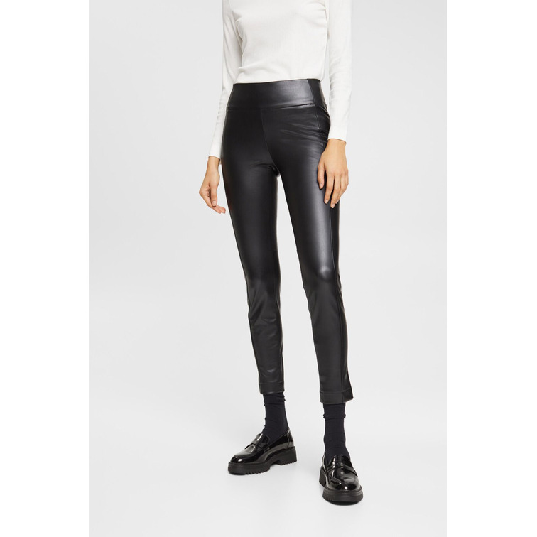 LEGGINGS EN POLIPIEL DE TIRO ALTO MUJER ESPRIT
