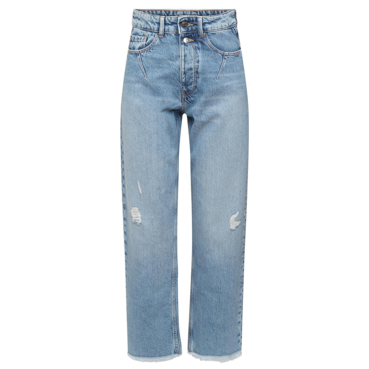 VAQUERO DAD FIT CON ROTOS MUJER ESPRIT