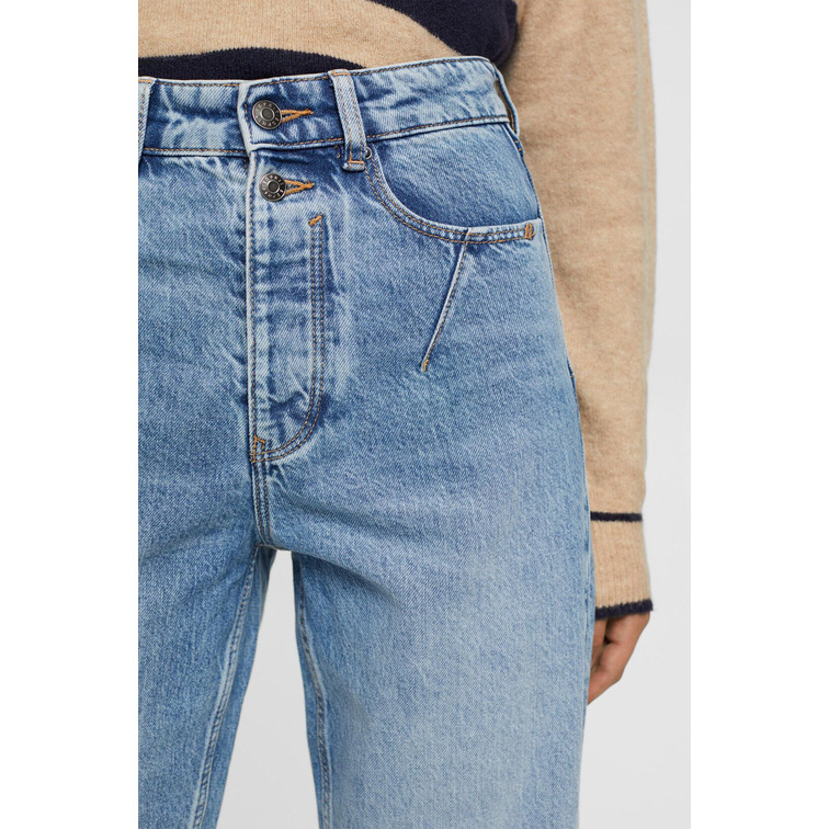 VAQUERO DAD FIT CON ROTOS MUJER ESPRIT