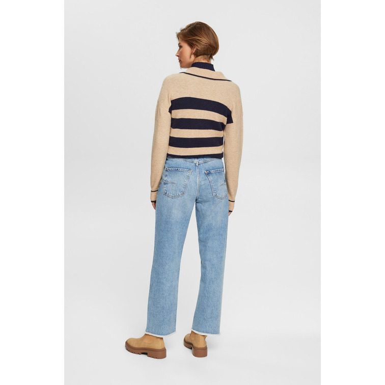 VAQUERO DAD FIT CON ROTOS MUJER ESPRIT