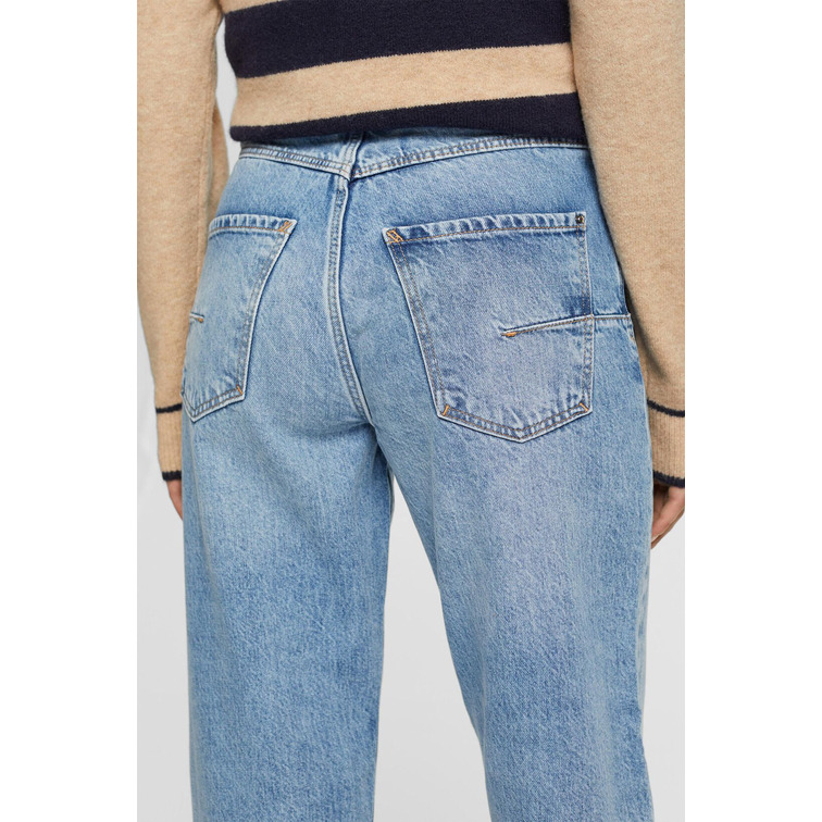 VAQUERO DAD FIT CON ROTOS MUJER ESPRIT